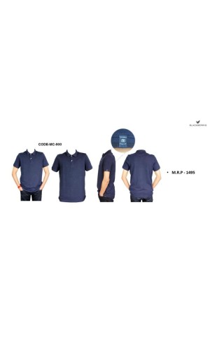 Blackberry Navy Blue Polo PC T Shirt with tipping